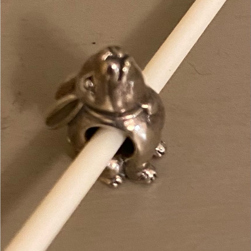 RARE Redbalifrog Gazing Rabbit Retired Bead Sterling 925 NWOT
